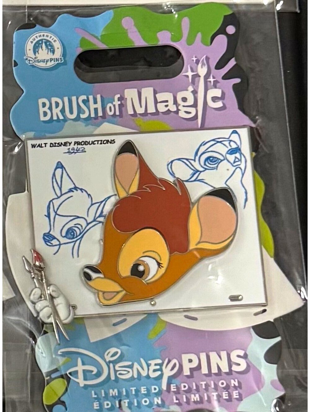 Disney Pin - Brush Of Magic LE Pin Bambi - Limited Edition Pin 2026